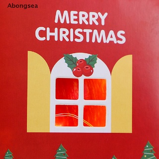 Abongsea caja De Papel Feliz navidad/papá Noel/muñeco De nieve (3)