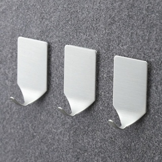 1 pza Mini gancho adhesivo de acero inoxidable para puerta de pared/toalla de té