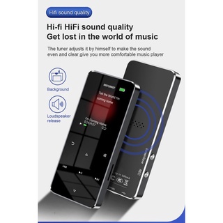 Reproductor De Música mp3 Mp4 De 1.8 pulgadas De Metal táctil Bluetooth 4.2 soporta tarjeta con alarma Fm E-Book (5)