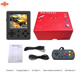 consola de juegos portátil de 3 pulgadas retro mini jugador de juego con 520 juegos clásicos de fc pantalla a color soporta dos jugadores, para niños y adultos