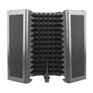 5 panel plegable estudio micrófono aislamiento escudo grabación sonido absorbente panel de espuma