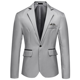 traje de hombre casual negocios slim fit formal un botón blazer (5)