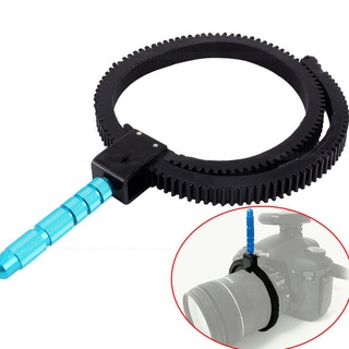 {FCC} cinturón de anillo de engranaje ajustable Flexible con mano para cámara DSLR Follow Focus Zoom lente {newwavebar.co}