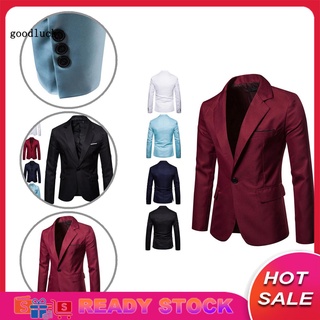 【ZK】 Male Men Suit Coat Handsome Pockets Blazer Comfy for Office
