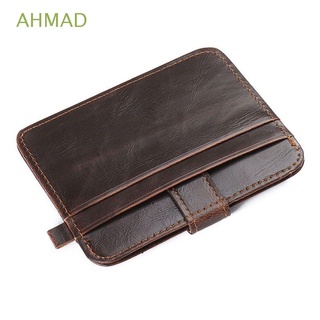 AHMAD New Purse Carteira Small Mini Wallets Clutch Hasp Masculina Horse Men Real Leather/Multicolor