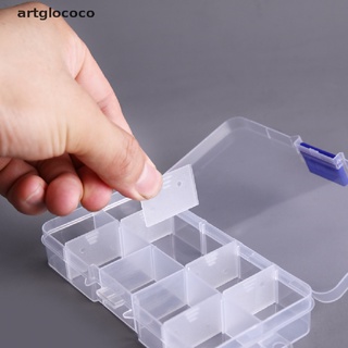 [loc] Caja De Almacenamiento De Plástico Desmontable Con Compartimento Transparente De 10 Compartimentos .