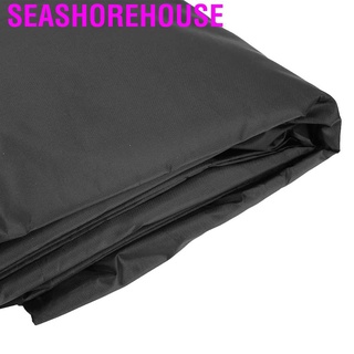 Seashorehouse Universal negro Oxford tela caravana cubierta de remolque frontal Protector escudo con luces LED (6)