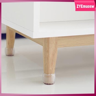 10 piezas de la pierna de la silla tapas de muebles protectores de silicona transparente