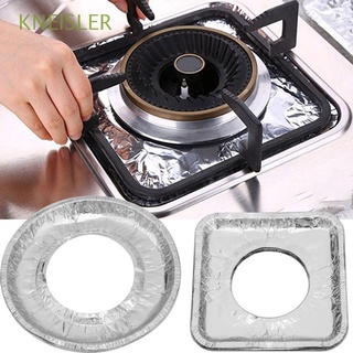 KNEISLER 10pcs Stove Liners High Temperature Resistance Kitchen Gadget Sets Stove Covers Disposable Cleaning Pads Oil Proof Cooking Accessories Greaseproof Paper Aluminum Foil Gas Stove Pad