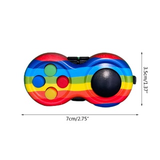 rin hand spinner fidget mango con botones de prensa coloridos regalo divertido para agregar ocd (2)
