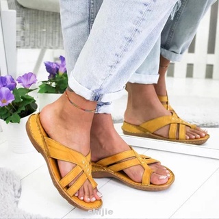 Sandalias de Dedo planas para dama/viajes/verano Casual de cuero Pu antideslizantes Ortopédicos corrección de pies sandalias para mujer