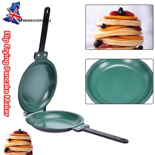 heasonndiu doble cara antiadherente revestimiento de cerámica flip sartén panqueque maker utensilios de cocina nuevo co (1)