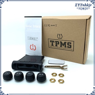 td1 sistema de monitoreo lcd de presión de neumáticos de coche tpms con 4 sensores externos kit
