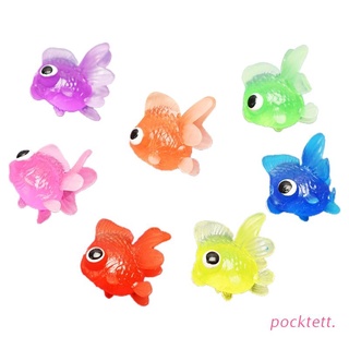 pockt 7 piezas tpr goldfishes modelos de relleno epoxi material de relleno de resina de océano cristalino (1)