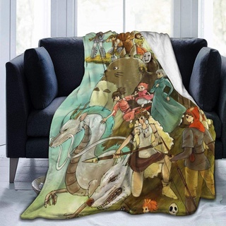 Hgwhgs - manta ligera para sofá cama, colección de personajes de Hayao miyazaki, manta de tiro esponjoso Extra peluda cálida, para niños adultos, 50 x 40, 60 x 50, 80 x 60, 60 x 60, 80 x 60, 60 x 60, 80 x