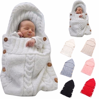 0-12M bebé recién nacido envoltura envolver manta niño niño de lana de punto manta envolver bebé saco de dormir saco cochecito envoltura