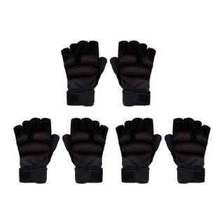 guantes de levantamiento de pesas gimnasio entrenamiento fitness guantes para hombres mujeres, soporte de muñeca protección de la palma para levantamiento de pesas, entrenamiento, culturismo, ciclismo