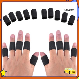 [FS] 10 piezas Protector de dedo elástico para artritis/ayuda deportiva/envoltura recta