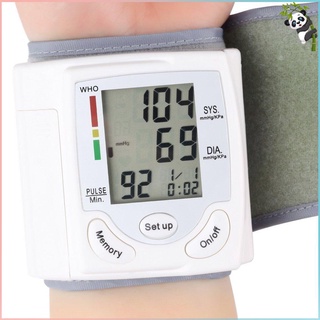 LESHP Monitor automático Digital LCD/Monitor de muñeca/frecuencia cardiaca/medidor de pulso/medidor blanco/conveniente (7)