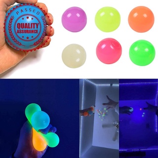 Globos pegajosos de pared bola juguetes luminosos descompresión pegajosa mejor tiro objetivo de la captura de regalos bola W8T8
