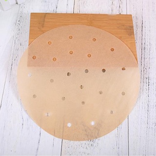 fitall_Round Air Fryer Non-stick Steamer Pad Perforated Unbleached Parchment Paper