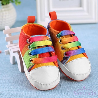 WALKERS Bolsas lindos bebés deportes zapatillas de deporte lona zapatos de bebé transpirable primeros pasos