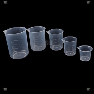 <SLT> 2Pcs Transparent Kitchen Laboratory Plastic Volumetric Beaker Measuring Cup (6)