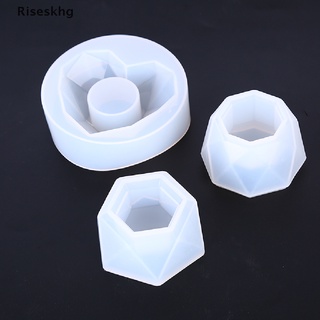 riseskhg maceta de silicona molde de resina epoxi diy portavelas molde herramientas de joyería *venta caliente (2)