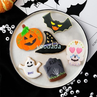 Yoo 6 pzs/7 pzs juego de cortadores de galletas con tema de Halloween moldes para galletas para hornear cocina