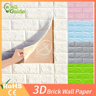 Calcomanía De pared 3d impermeable/Diy/marco/ladrillo/adhesivo De pared/piedra 3d Para habitación De niños