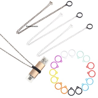 Sweetmvzn collar colgante con 4 piezas de Metal vapeador cordón BR