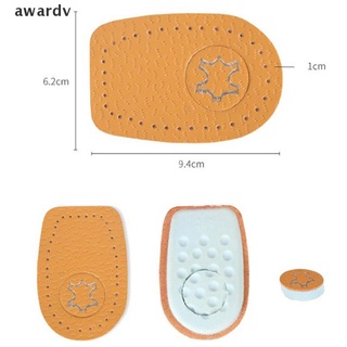 awv 2 piezas unisex suave plantilla tacón soporte levantamiento almohadilla zapato altura pie cojín.