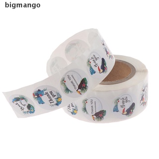 [bigmango] 500 pegatinas de agradecimiento para sello, etiqueta de Scrapbooking, papelería caliente (1)