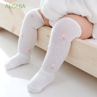 ALISHIA Cute Baby Hosiery Children Combed cotton Knee socks Fashion Leg Warmer Floral Fruit printing Thin Kids Anti mosquito socks/Multicolor