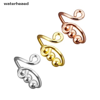 (waterheaed) anillo de una sola bobina espiral anillo de cuentas girar libremente anti estrés anillo de juguete en venta