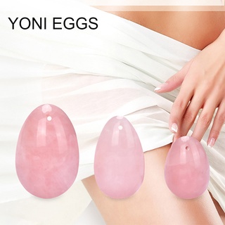 【BN】Oval Shape Drilled Postpartum Vaginal Tightening Yoni Egg Kegel Massage Stone