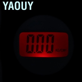 Yaouy LCD neumático medidor de presión del coche pantalla Digital de diagnóstico calibrador herramienta vino tinto