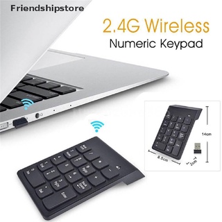 [friendshipstore] teclado numérico inalámbrico 2.4g mini usb 18 teclas teclado teclado numérico para pc/laptop co