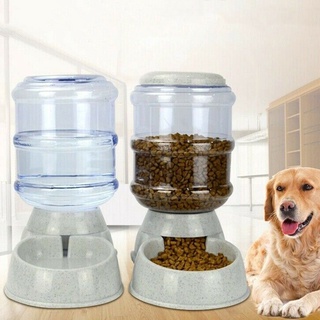 2 Pzas Dispensador Automático Para Bebidas De Comida Para Mascotas 3.5L Perro/Gato/Tazón De Agua/Alimentador shuixudenise