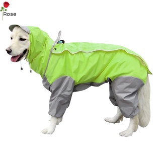 Rf Pet a prueba De lluvia perros De gran tamaño pony mágico adhesivo impermeable De cuerpo completo para perro Capa/chaqueta Multicolor