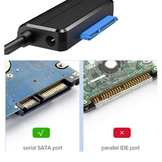Lloyd práctico USB a SATA UASP Easy Drive Cable adaptador HDD Cable de alta velocidad SSD Durable para ""pulgadas disco duro convertidor/Multicolor (8)