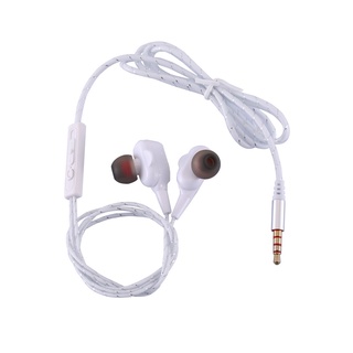in-ear auriculares deportivos de doble movimiento de metal subwoofer alambre auriculares