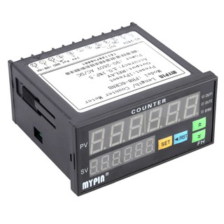 90-260v ac/dc contador digital longitud medidor de lote 1 salida de relé preestablecido (6)