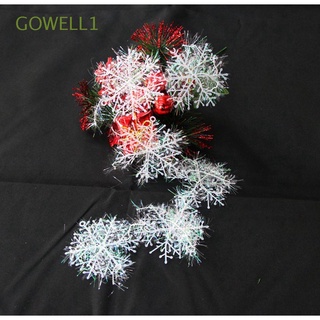 GOWELL1 Creative Xmas Tree Decor Plastic Party Supplies Christmas Ornaments New Year Gifts Lightweight 30 pcs Elegant Home Decoration Merry Xmas Hanging Snowflakes