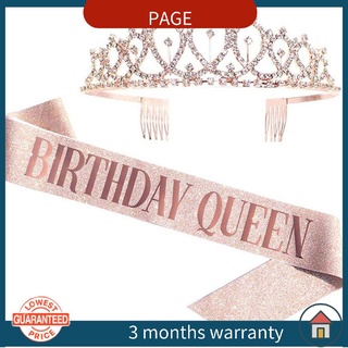 [PG] Diadema para fiesta de cumpleaños, reina, fiesta, niña, etiqueta con corona