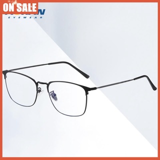 business anti-azul luz plana espejo cejas estilo retro gafas marco masculino acabado marco óptico se puede equipar con gafas de miopía
