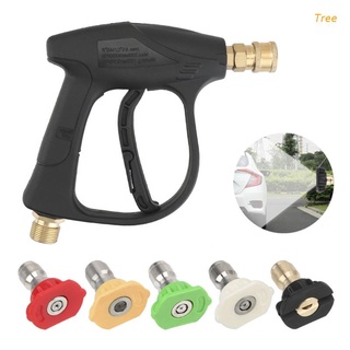 Pistola de lavado de coche de árbol herramienta de lavado de alta potencia con boquillas de conexión rápida de 5 colores (1)
