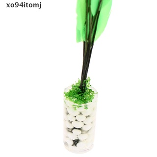 [mj] casa de muñecas jardín mini maceta verde flor decoración 1:12 escena modelo diy.