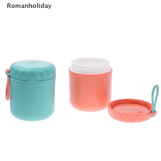 [romanholiday] caja de almuerzo aislada, portatil, recipiente de alimentos para taza de sopa de mano