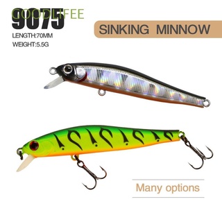 GOODLIFEE Mini Sinking Minnow Baits Outdoor Minnow Lures Fish Hooks Crankbaits Tackle 70mm/5.5g Multicolor Useful Winter Fishing Long Casting Lure